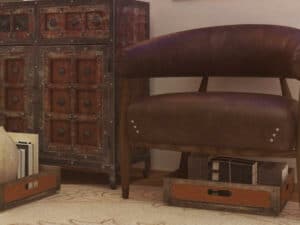 Mobile e divano antichi da sgomberare